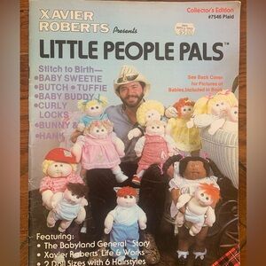 Vintage Xavier Roberts Little People Pals Pattern Book Cabbage Patch Plaid